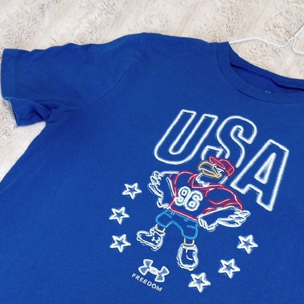 Under Armour Kids Blue USA Graphic Tee